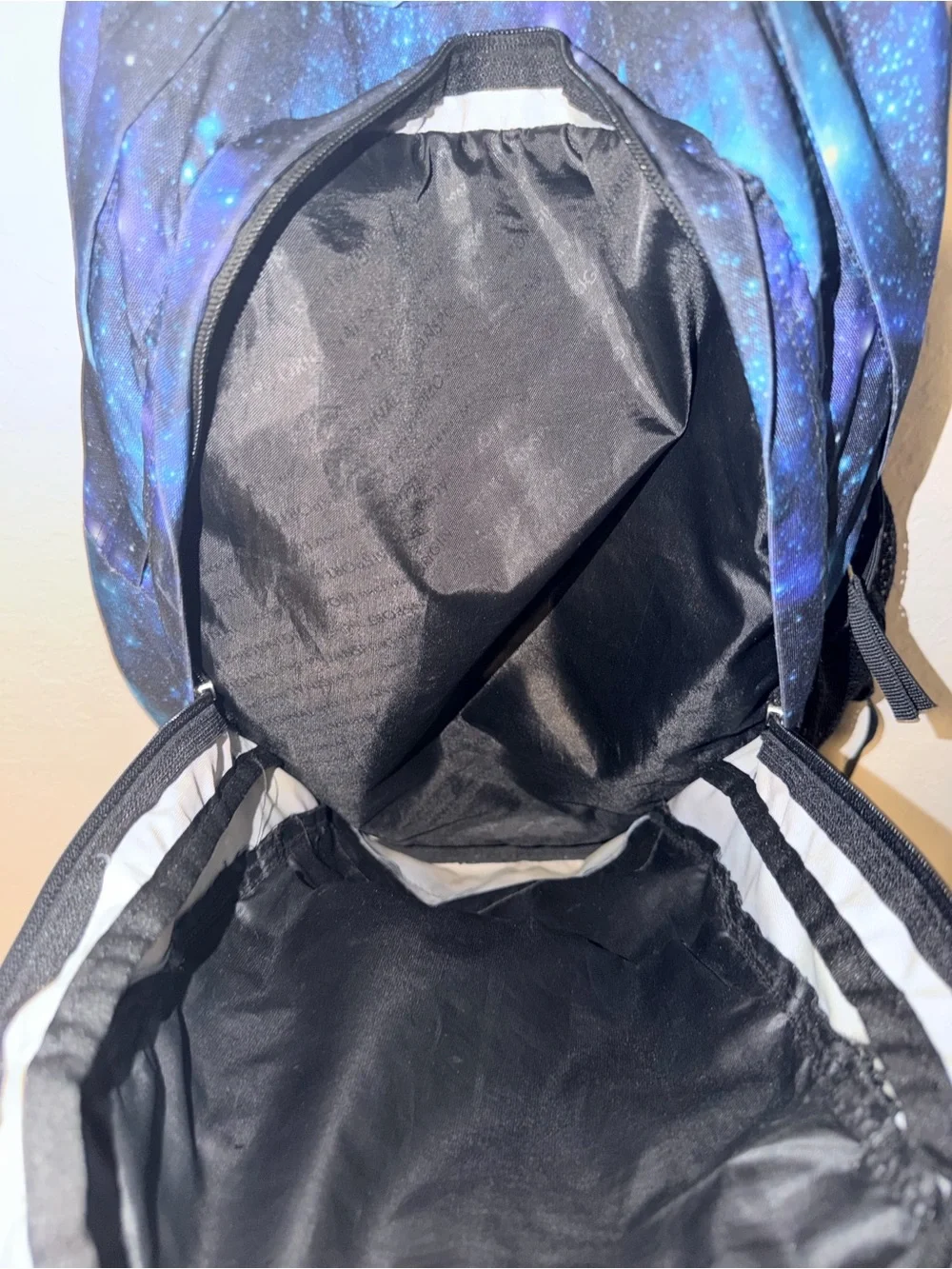 JanSport Galaxy Print Backpack Blue Space School Laptop Travel Book Bag